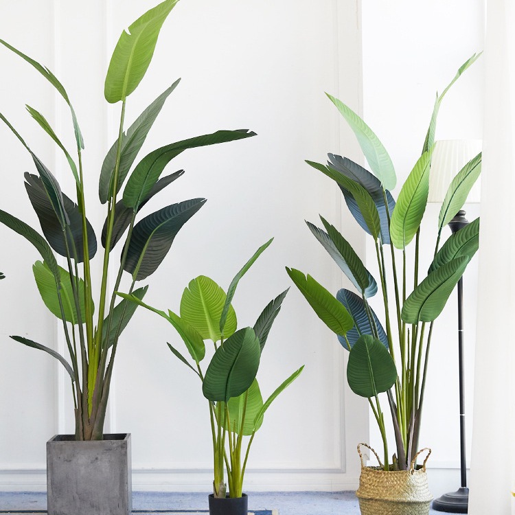 Plástico artificial em vaso ​  - Bird Paradise Strelitzia avaliação e preço
