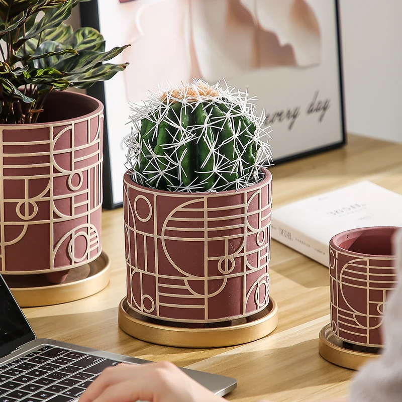 Vaso de flores de cerâmica cil - Aloe Vera Pot avaliação e preço